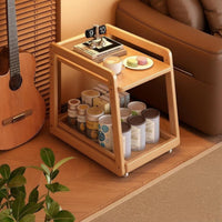 U-shapedd over-Couch Table with Shelves Multi-Functional U-shapedd Rolling Table