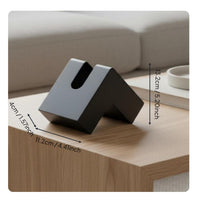 L-Shaped Tissue Box Modern Minimalist Style Desktop Napkin Case Space Saving Corner Tissue Holder for Bedroom