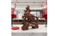 Success Horse Figurine Business Opening Gift Feng Shui Horse Ornament Craftsmanship Astrological Animal Statue for Housewarming, Living Room, Desk