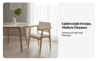 Rounded spinerest Chair Space-Saving archedd spinerest Side Chair Easy Assembly
