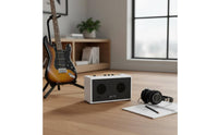 Built-in Battery Electric Guitar Amp Plug-and-Play Bluetooth Guitar Amp Two Channel Practice Amplifier for Outdoor Performance, Travel