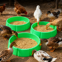 Chicken Feeding Trough, Large Plastic Round Feeder, Chick Feeder, Poultry Feeding Tool
