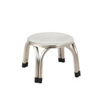 Compact Stainless Steel Stool Minimalist Stackable Stool Long-Lasting Furniture Non-Slip for Kitchen, Shop
