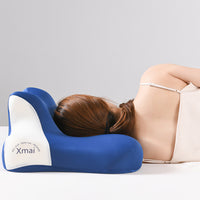 Memory Foam Neck Pillow with Groove Shape for Adults, Soft and Firm Support