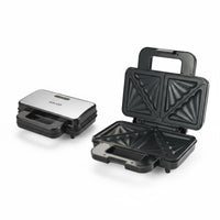 Multi-Functional Sandwich Press Easy to Clean Electric Waffle Appliance Cool Touch Handle Portable Breakfast Machine 1000W High Power for Home