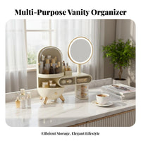 Cosmetic Organizer with Jewelry Stand Multi-Functional for Dormitory, Teenagers