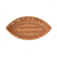 Woven Snack Basket Low-Sided Serving Tray Multi-Purpose