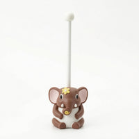 Elephant Toilet Brush and Holder Set Decorative for Bathroom, Kids