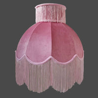 Pink Fringe Lampshade Artisanal Tassel Lamp Shade Soft Light for Wedding Decor