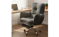 Thickly Padded Reclining Desk Chair Adjustable Backrest Cushioned Computer Chair High Back Office Furniture Ergonomic for Students, Gamers, Dorm Room, Bedroom