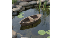 Buoyant Resin Boat Waterproof Buoyant Boat Ornament Weather Resistant Pond Statue for Aquarium