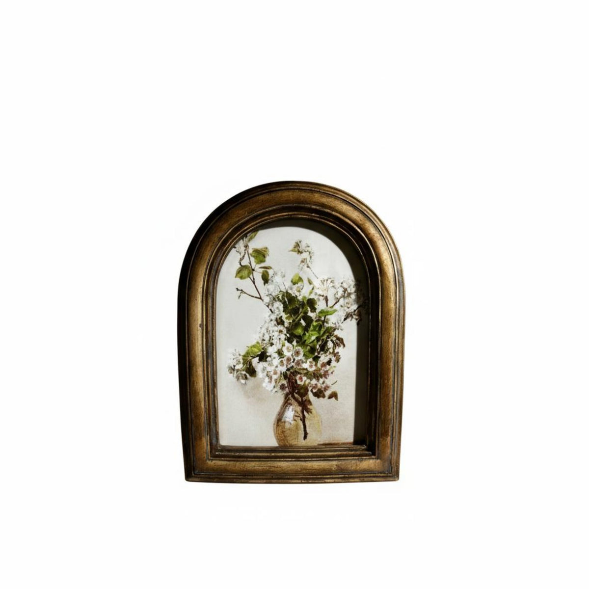 Ornate Tabletop Picture Frame French Retro Decorate Space Decor for Living Room, Desktop