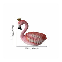 Flamingo Storage Box Detailed Feathers House Decoration Waterproof for Gardeners