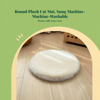 Plush Cat Seat Pad, Cozy Chair Mat, Home Decor