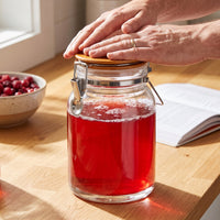 Food Grade High Borosilicate Glass Fermentation Jar with Airtight Seal for Fruit Wine, Plum Wine, and Beverages