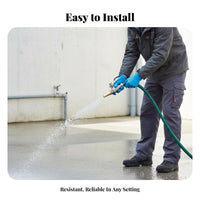 Resistant Ball Valve Water Nozzle Leak-Proof High Pressure Spray Nozzle Ergonomic Grip for Firefighting, Farm Cleaning
