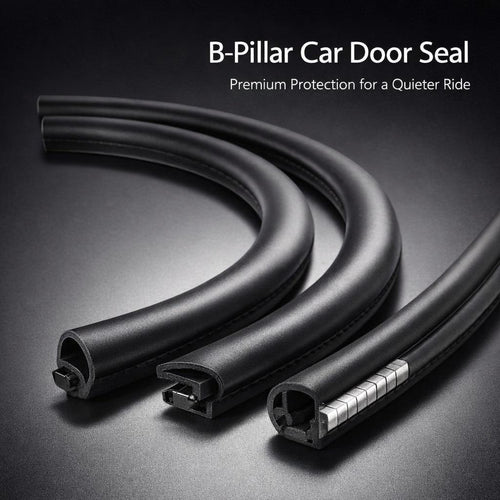 Black B-Pillar Door Seal Strip, Car Sealing Strips for B Pillar Trim, Wear Resistant Car Door Protector, B Pillar Car Door Se