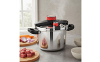 Burst-Resistant-Proof Design Stainless Steel Pressure Cooker Energy Saving Stovetop Pressure Cooker Enhanced Safety Features Locking Lid Stockpot Long-Lasting Construction for Home Cooks, Families, Meal Prep