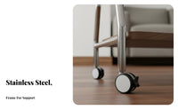 Mobile TV Stand with Wheels 360-Degree Rotating Casters Mobile TV Stand Heavy-Duty Construction Portable Television Holder for Renters, Living Room