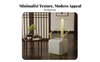 Oval &beverage-Serving Table with Handled Stools Minimalist Design Reception Furniture Sturdy Frame Heat Withstandant