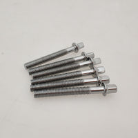 Drum Set Short Screws 6-Pack Iron Electroplated Bass Drum Toms Screws Percussion Accessories