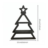 Wooden Christmas Shelf Decorative Home Decor Minimalist for Holiday Display