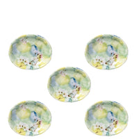 Mino Ware Ceramic Plate Set, 9.9-inch Sakura Tokusa