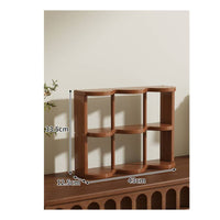 9-Slot Cup Rack Wooden Desktop Mug Organizer Sturdy for Desk