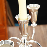 European Style Polished Three-Head and Five-Head Candle Holder for Romantic Dining