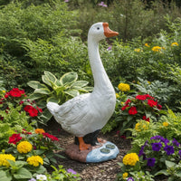 Goose Statue Outdoor Garden Goose Large for Yard, Patio, Gardeners, Homeowners