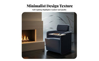 Highrear Design Enclosed rotating Armchair Modern aesthetic Indoor Furniture Thick Padded Cushioning Lounge Chair Ergonomic Shape for Business Professionals, Office Workers, Reception Area, Hotel Lobby, Living Room, perusing corner