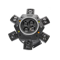 Bee Eye Six-Arm Stage Light with LED Strip for KTV and Bars, Moving Head Beam Effect, EU Plug