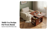 Multi-Functional Convertible Lift-Top Coffee Table Adjustable Height Lift-Top Coffee Table Mobile with Wheels Storage Furniture Space-Saving for Apartment Dwellers, Homeowners, Telecommuting Workers, Living Room, Small Areas, Bedroom, Balcony