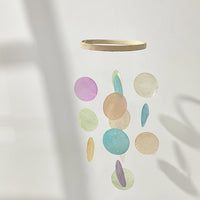 Handmade Wooden and Shell Wind Chime Decoration for Window and Balcony