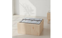 Wooden Airport Apron Display Board Rectangular Model Runway Platform Flat for Desk, Shelf
