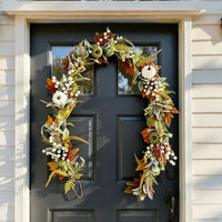 Artificial Pumpkin Vine Garland Halloween for Mantel