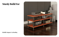 1 Audio Component Cabinet Multi-tier Equipment Rack High Load Capacity Sturdy Construction Open Shelf Amplifier Stand Suitable for Audiophiles Home Entertainment Living Room Household Storage Gift Giving