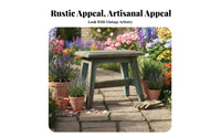 Miniature Plant Stool Rustic Design Miniature Decorative Stool Farmhouse Appeal Adaptable Use for Home Decorators, Balcony