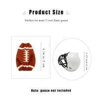 Football Goose Costume Face Mask Goose Figurine Costume Striped