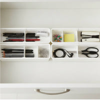 4 Pieces Desk Drawer Organizer Tray Low-Profile Drawer Organizer Tray Compartmented for Office