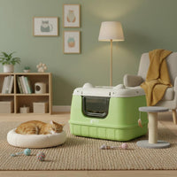 Enclosed Litter Box Easy to Hygienic Pet Care Privacy