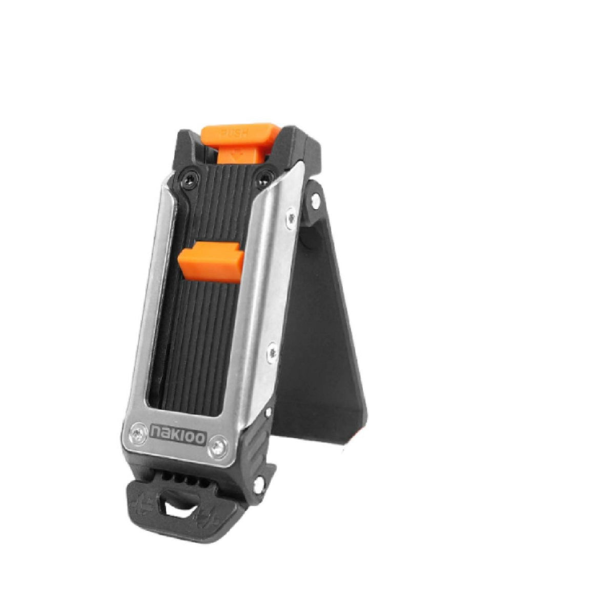 Foldable Tool Bag Belt Clip with Rotating Buckle Industrial Belt Clip with Guard Plate Easy Install Reliable for Electricians, Construction Sites