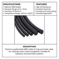 EPDM Round Sealing Cord, Joint Sealing Cord EPDM, Sealing Cord EPDM Round, EPDM sealing cord for doo - Image 5