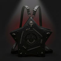 Star-Shaped Bag Structured Celestial Handbag Embossed Backpack for Cosplayers, Night Outings