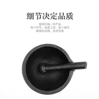 铸铁捣蒜臼手动蒜泥器捣蒜器蒜蓉器捣碎器大蒜压蒜家用研磨罐擂钵