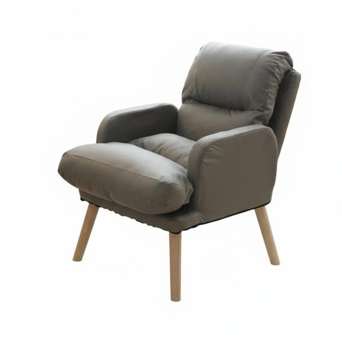 Reclining Armchair with Ottoman Multi-Position Recline Armchair and Ottoman Set Long-Lasting Textile High Weight Capacity