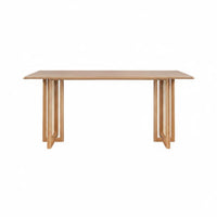 Japanese Design Dining Table Sturdy Construction Wooden Dining Firm Table Base Structure for Homeowners, Design Enthusiasts, Apartment
