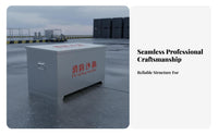 Stainless Steel Fire Sandbox Rust-Proof Fire Fighting Sand Bin Thickened Plate Flood Control Sand Container Indoor & Outdoor Use for Gas Station Attendants, Property Managers, Emergency Situations, Factories, Warehouses, Workplaces