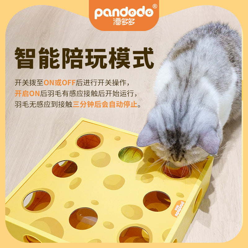 Electric Cat Toy for Self-Play, Energy Consumption, Intelligence, Enrichment, Whack-a-Mole Style