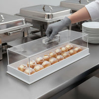 Cake Tray Lid Set Transparent Acrylic Cake Cover Dustproof for Bakers